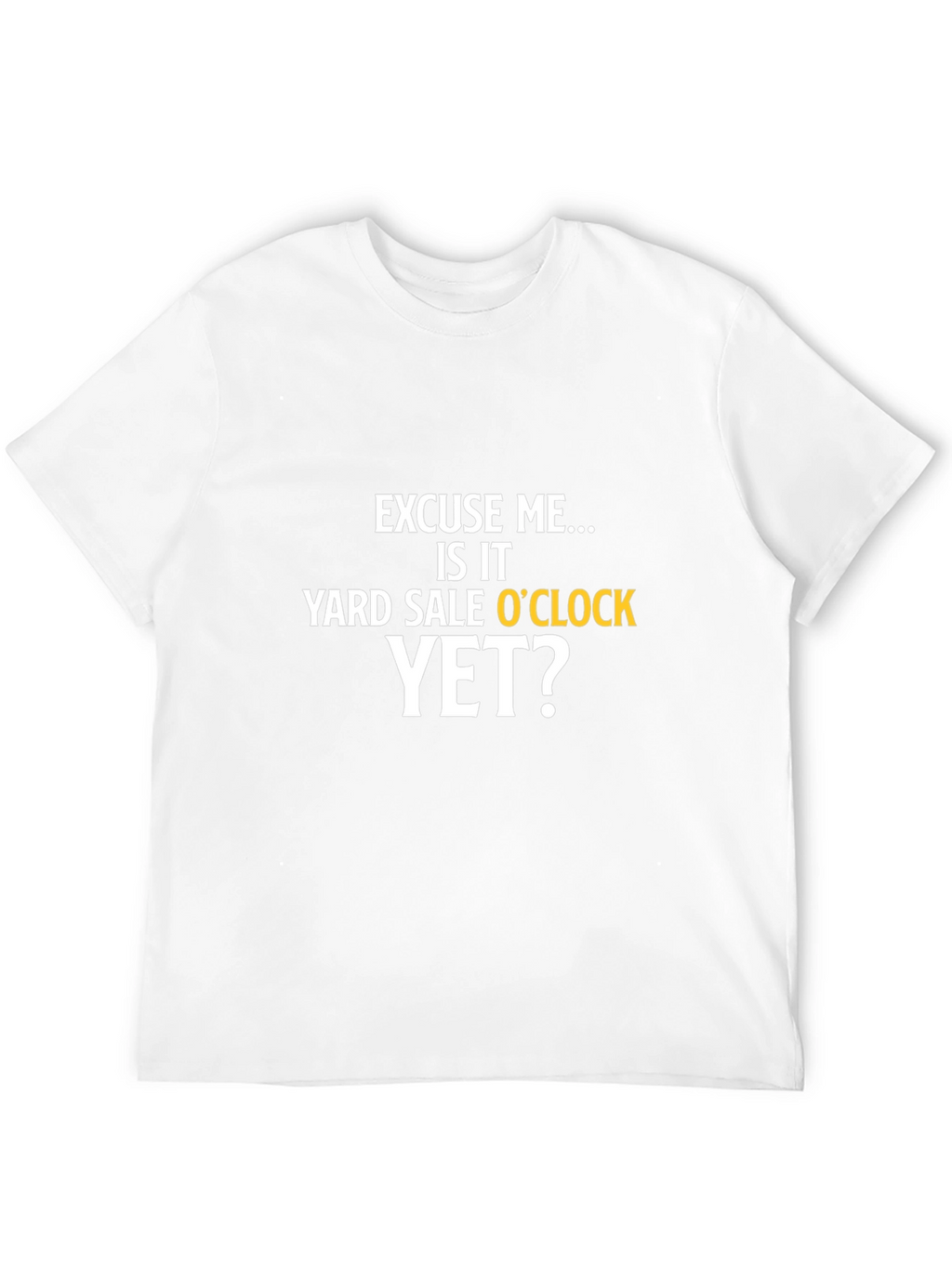 Yard Sale OClock T-Shirt - Black Graphic Tee