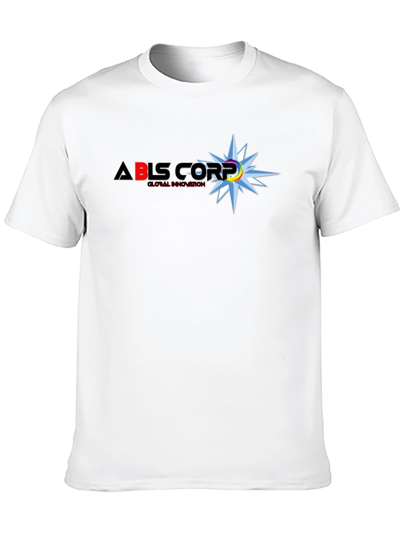 ABLS Corp. Black T-Shirt: Global Innovation Design