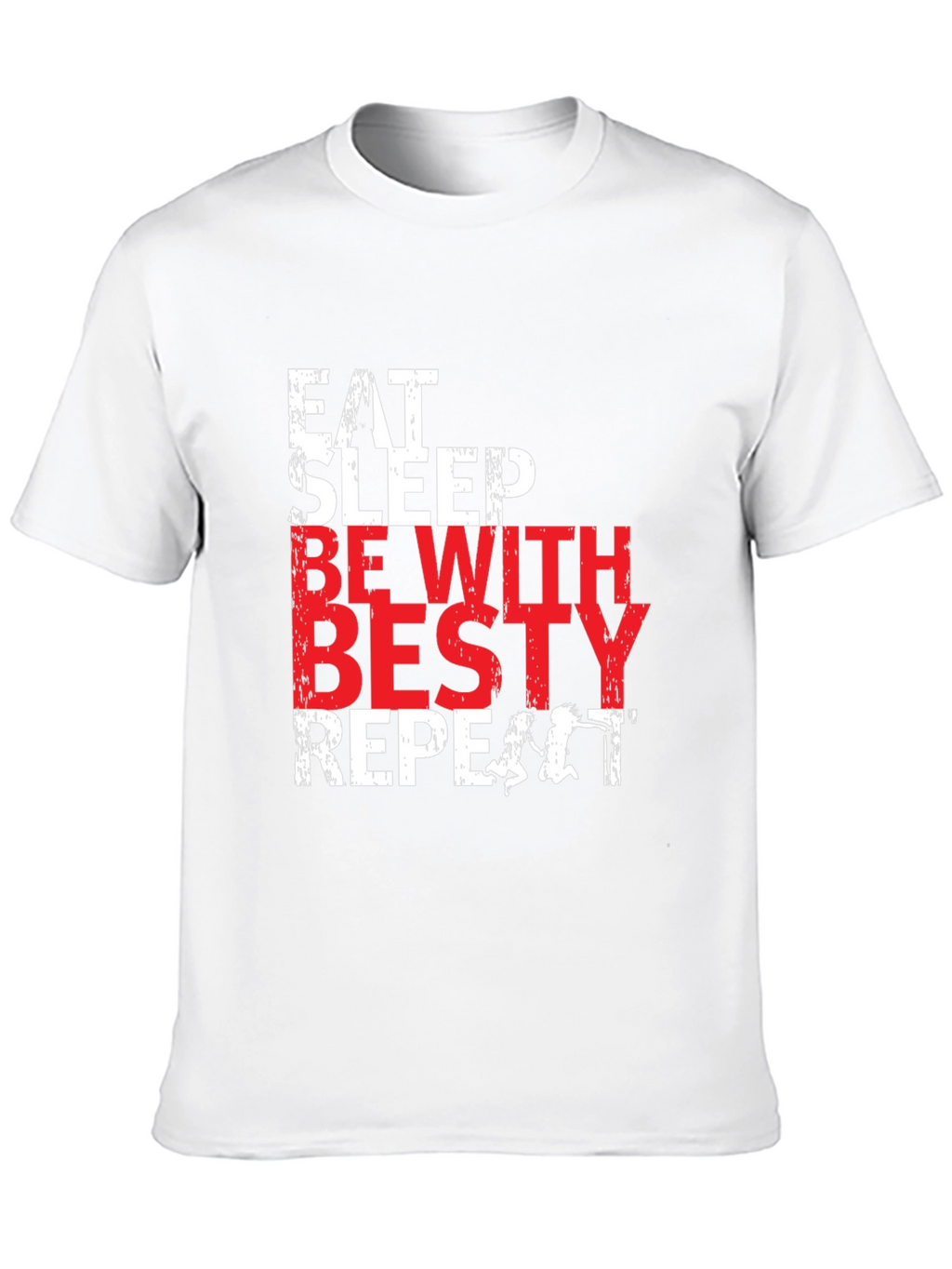 Eat Sleep Besty Repeat Black T-Shirt