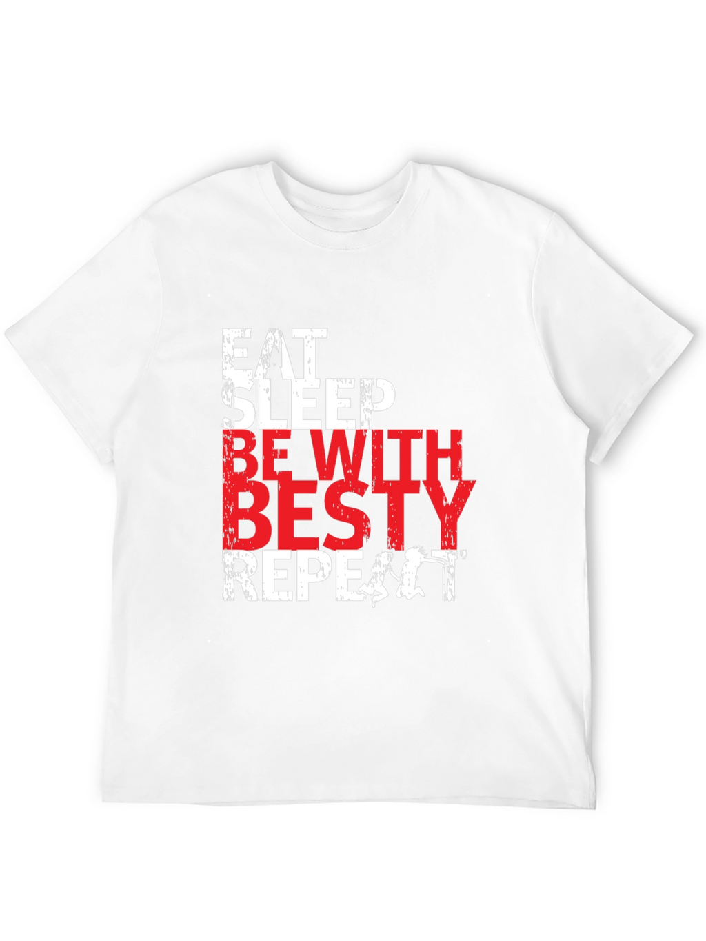 Eat Sleep Besty Repeat Black T-Shirt