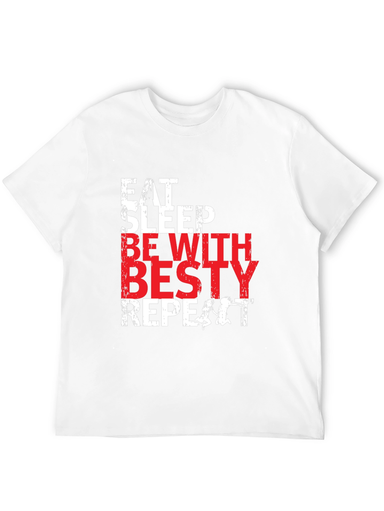 Eat Sleep Besty Repeat Black T-Shirt