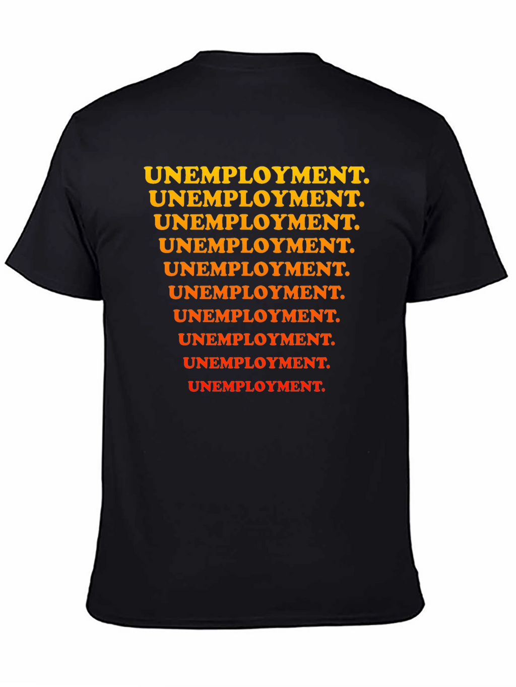 Unemployment Pattern Tee - Black Graphic T-Shirt