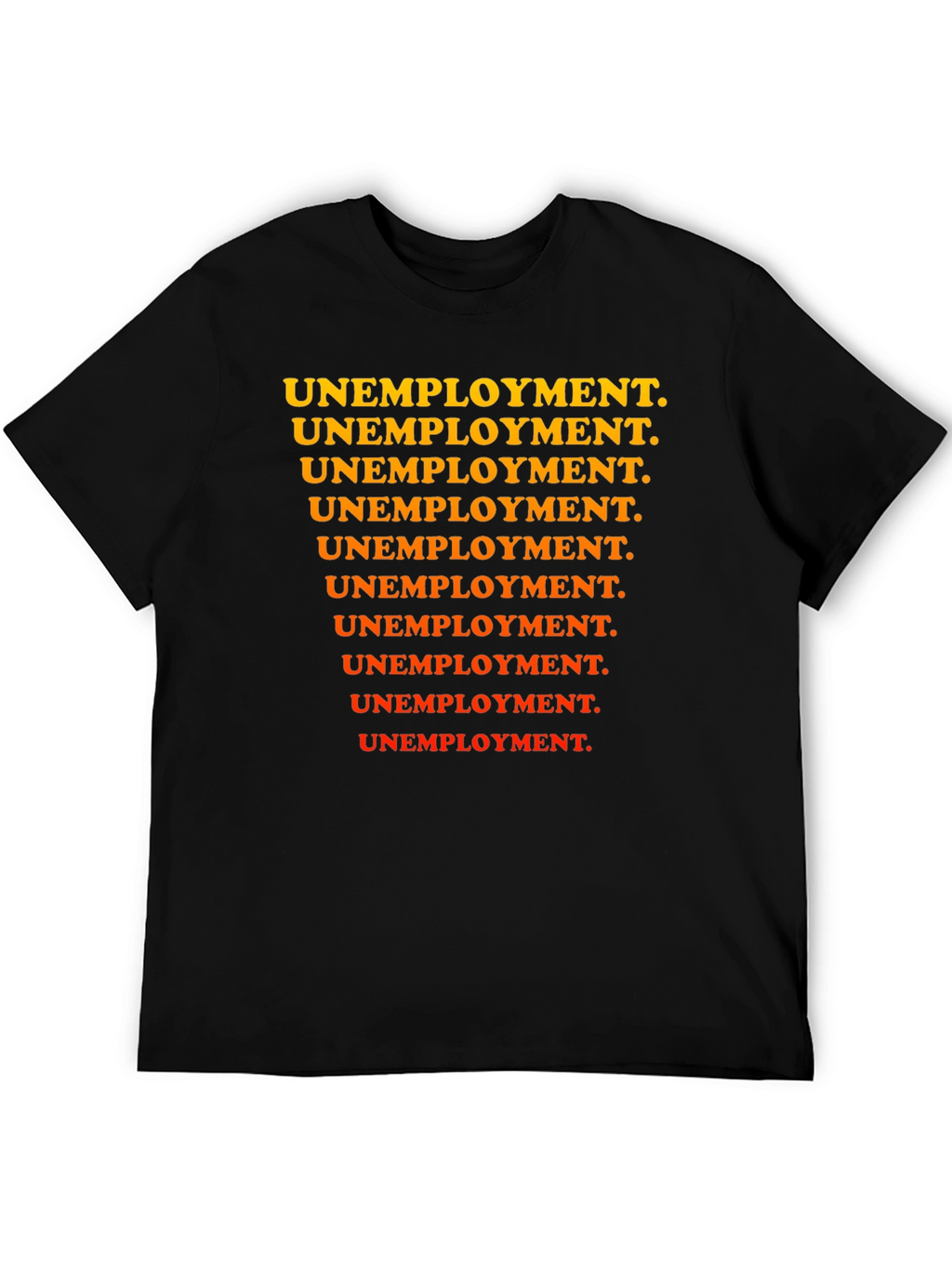 Unemployment Pattern Tee - Black Graphic T-Shirt