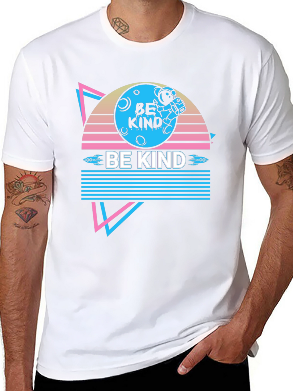 Retro Be Kind Astronaut T-Shirt