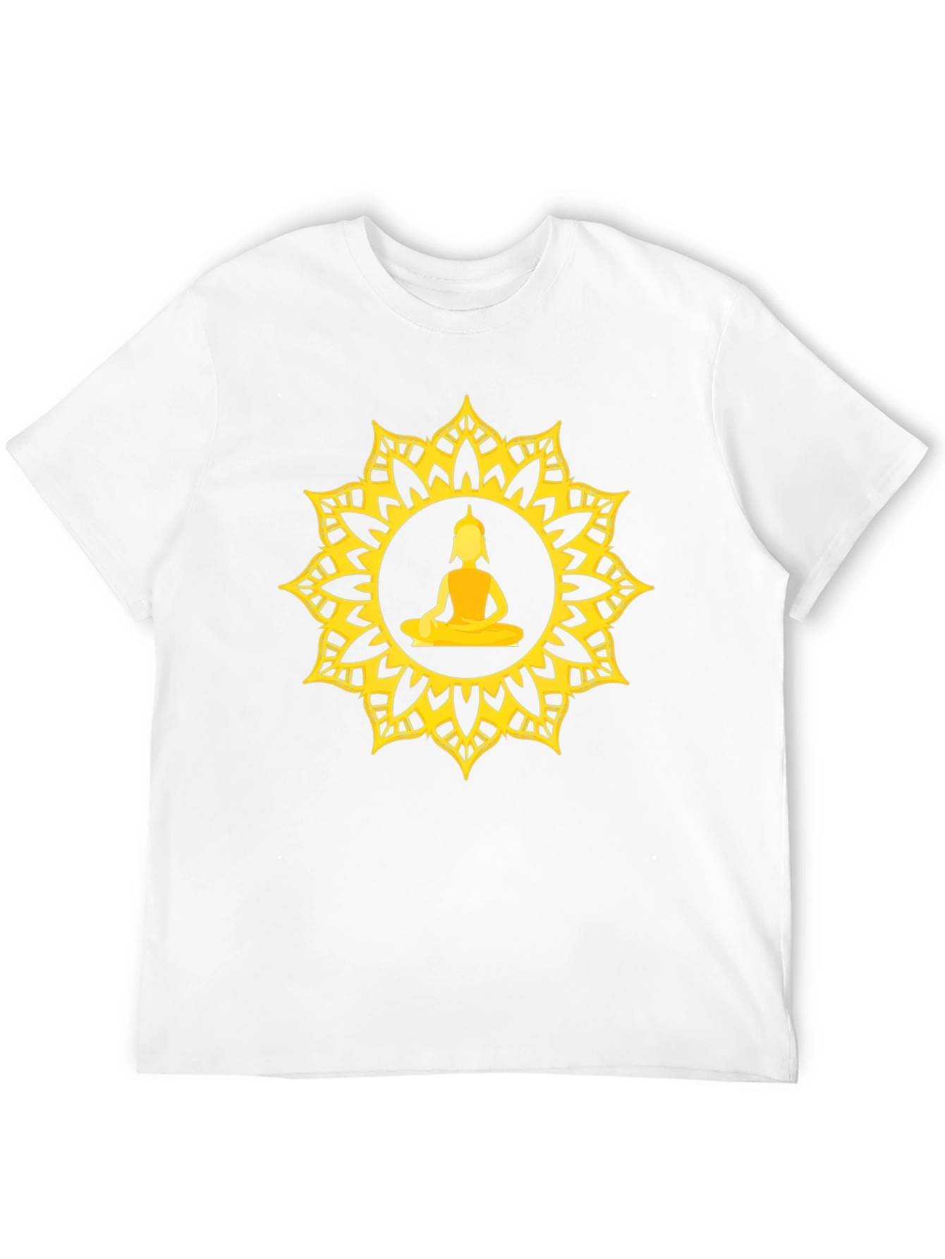 Buddha Mandala Graphic T-Shirt - Spiritual Design