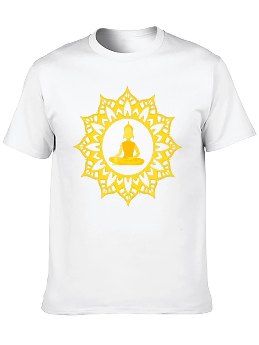 Buddha Mandala Graphic T-Shirt - Spiritual Design