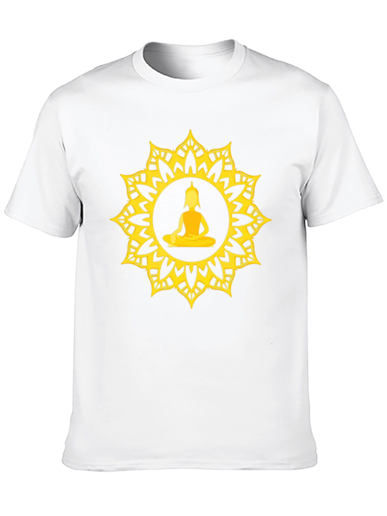 Buddha Mandala Graphic T-Shirt - Spiritual Design