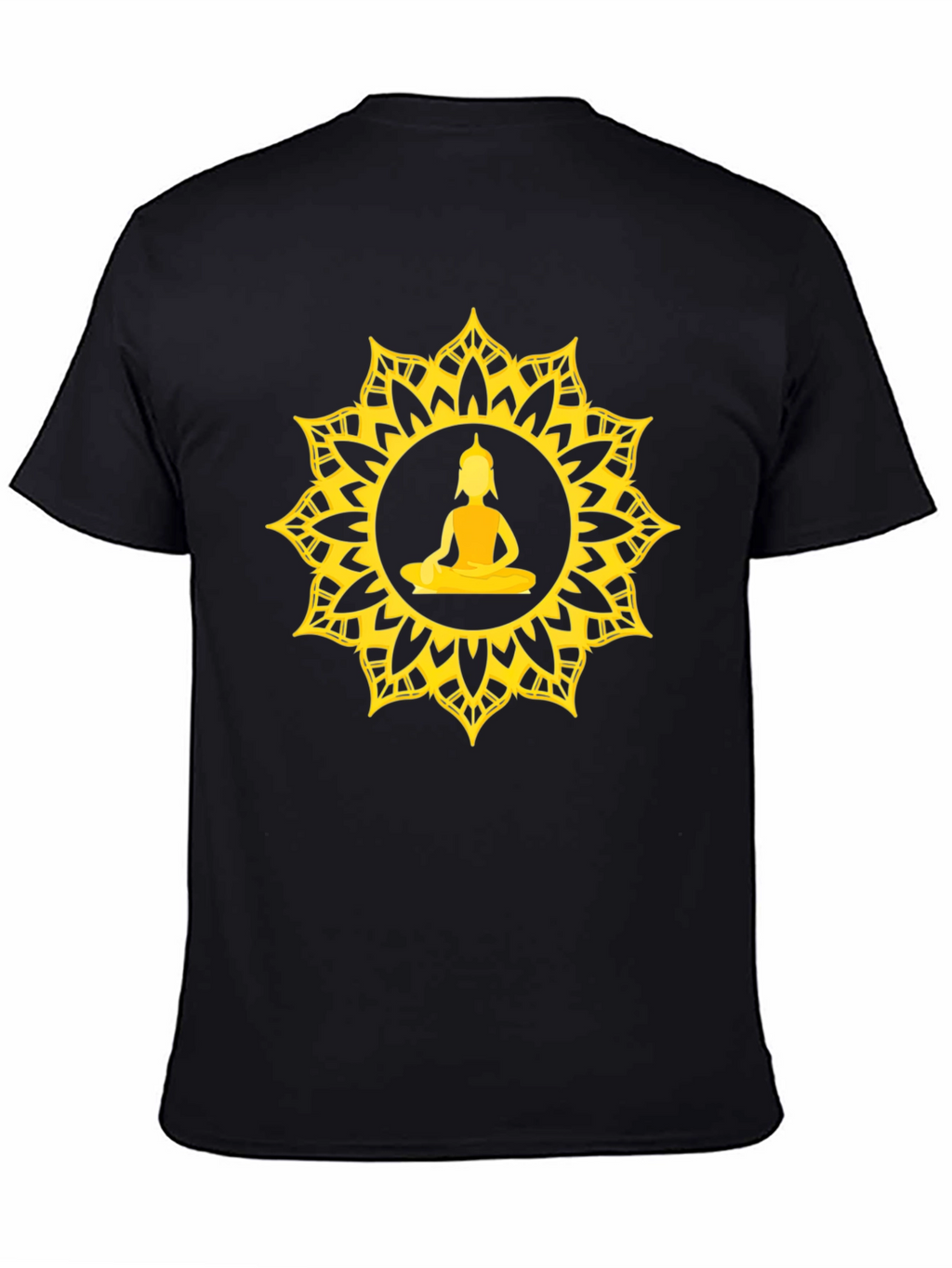 Buddha Mandala Graphic T-Shirt - Spiritual Design