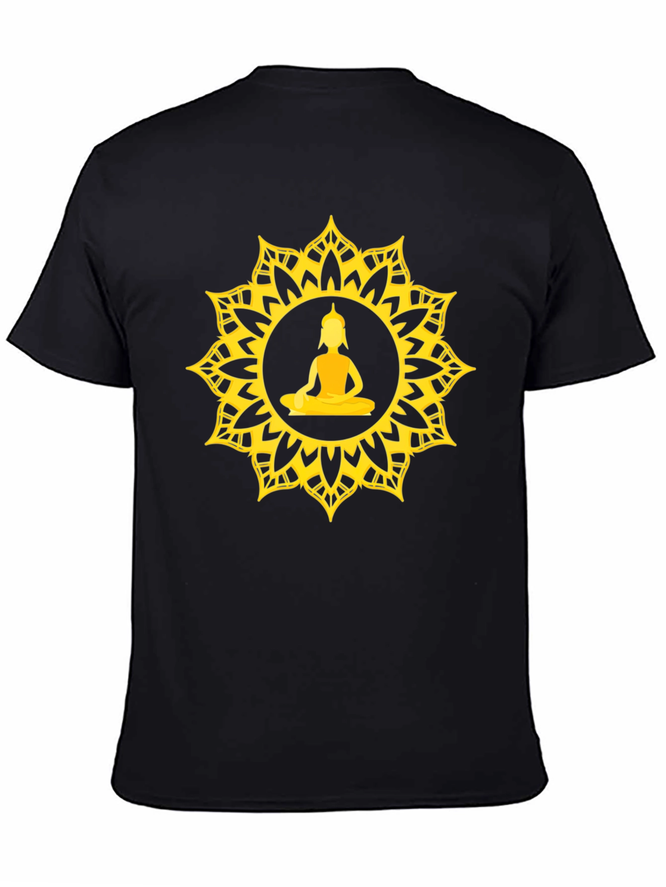 Buddha Mandala Graphic T-Shirt - Spiritual Design