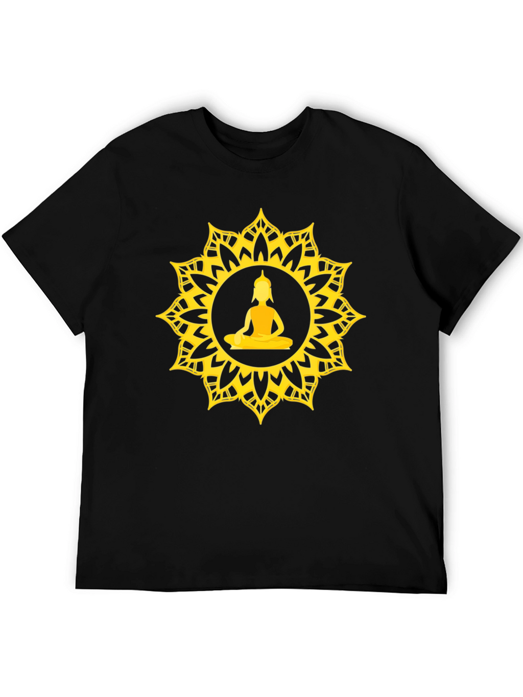 Buddha Mandala Graphic T-Shirt - Spiritual Design