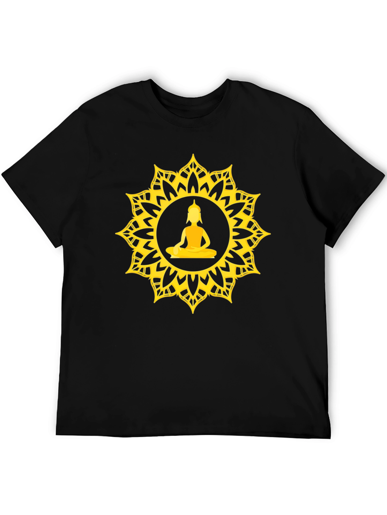 Buddha Mandala Graphic T-Shirt - Spiritual Design