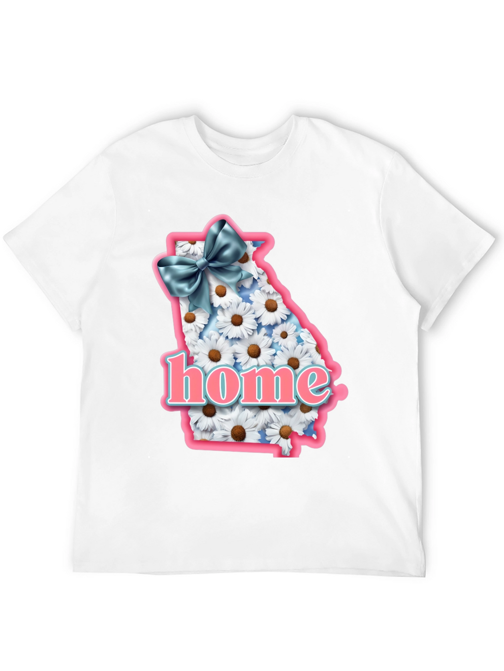 Georgia State Pride T-Shirt with Daisy Design