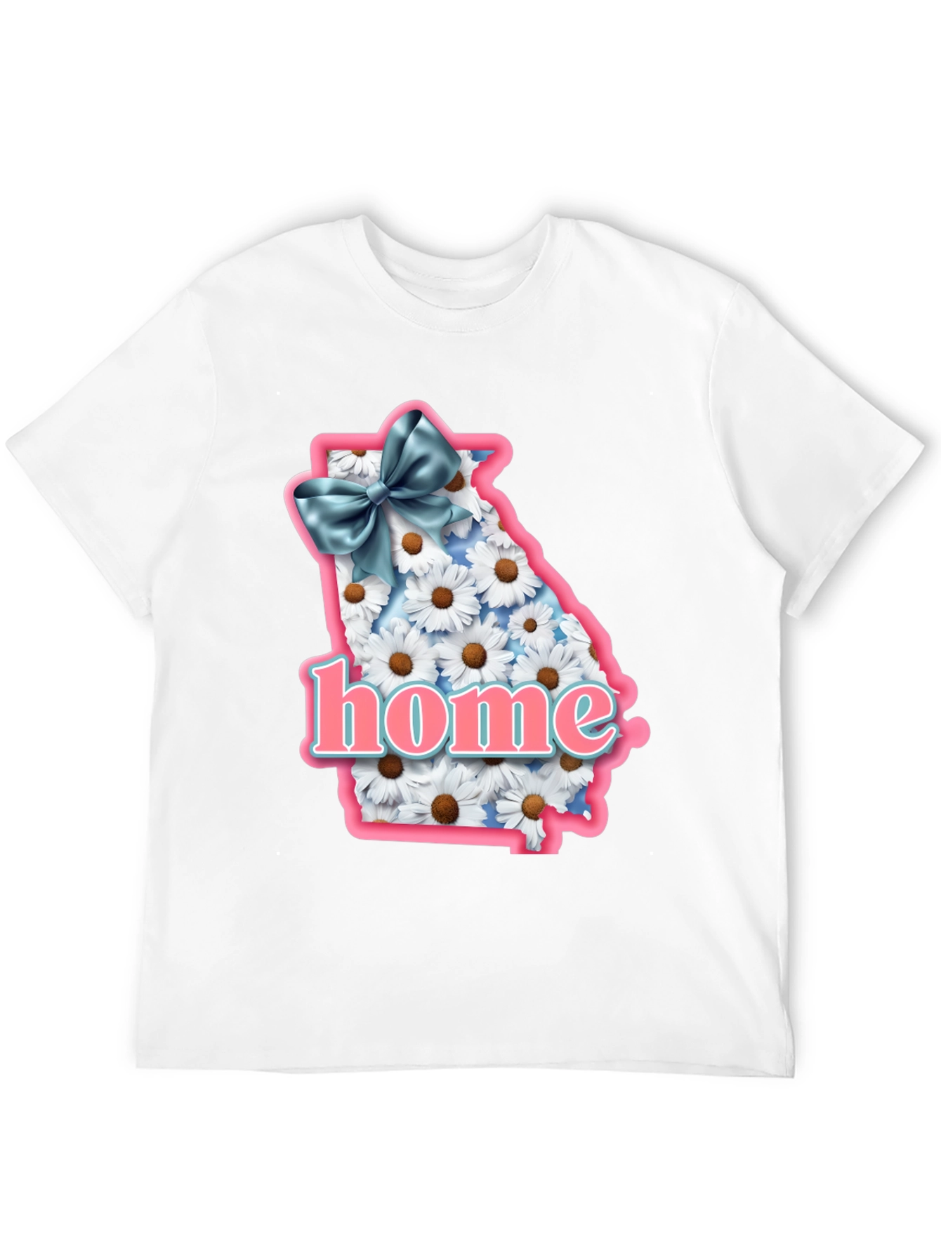 Georgia State Pride T-Shirt with Daisy Design