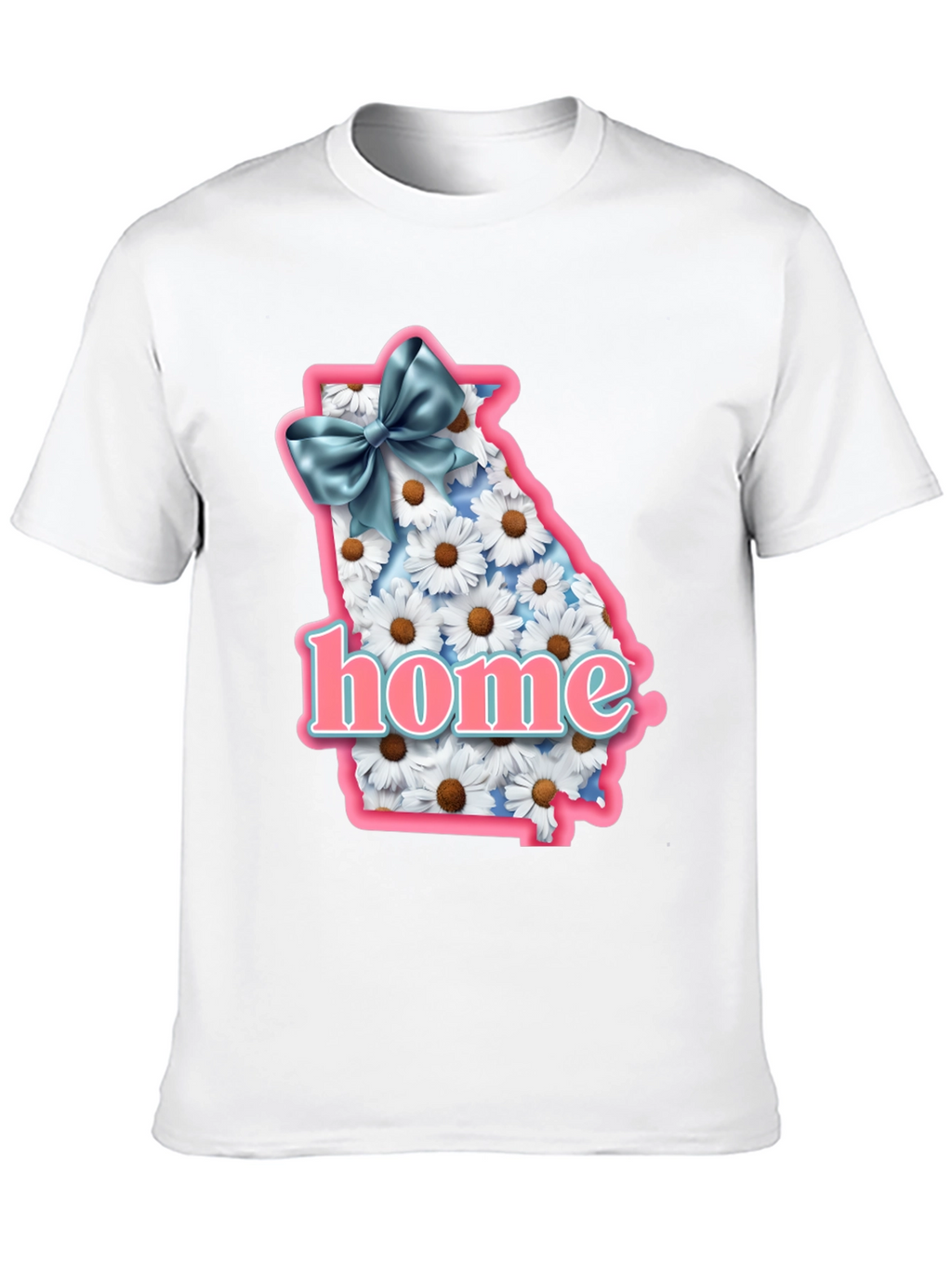Georgia State Pride T-Shirt with Daisy Design