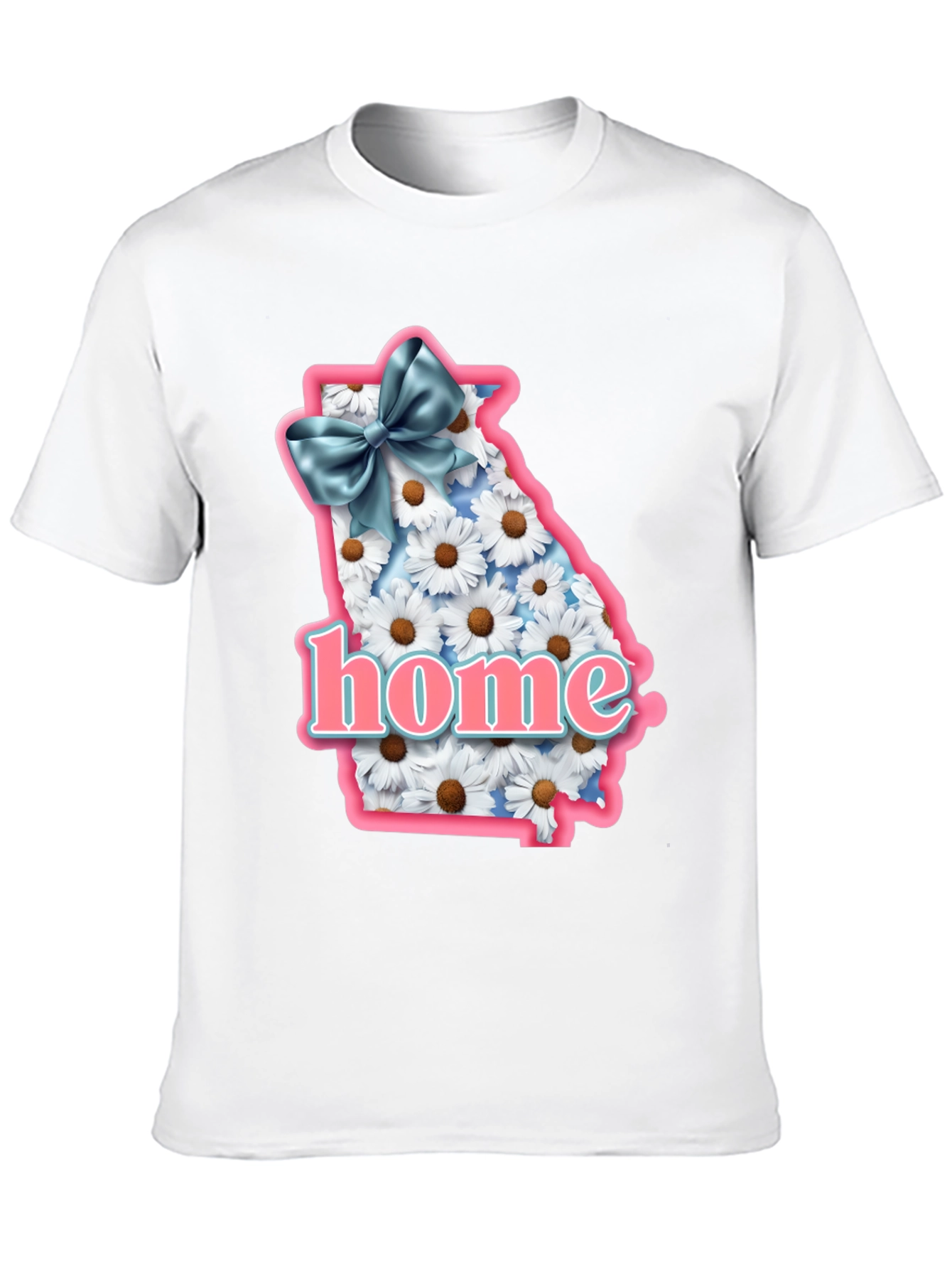 Georgia State Pride T-Shirt with Daisy Design