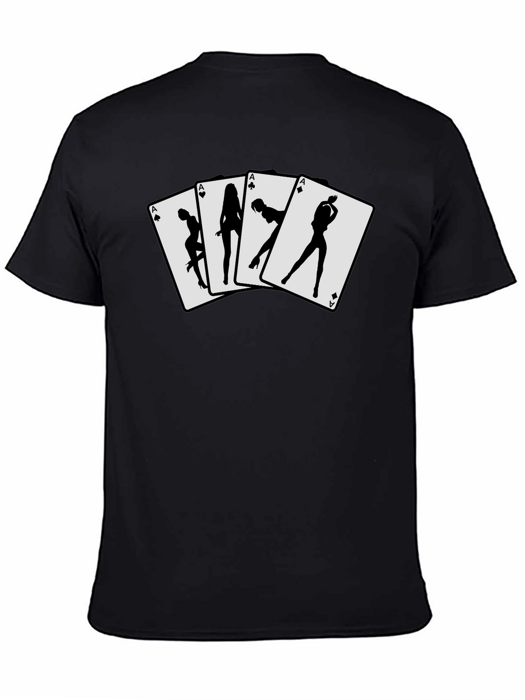 Ace Card T-Shirt - Sexy Silhouette Design