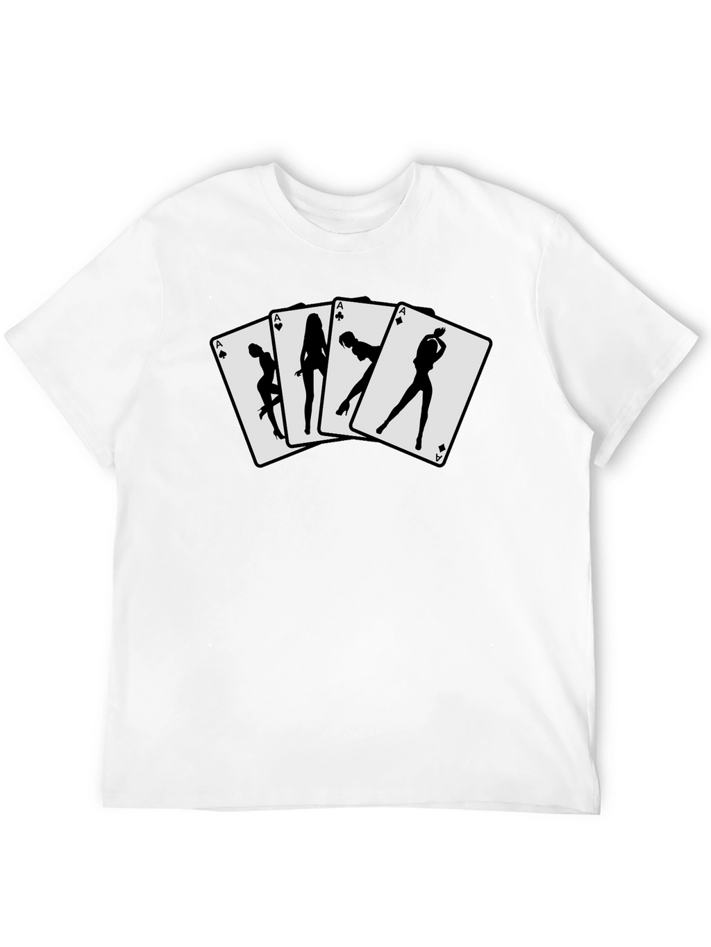 Ace Card T-Shirt - Sexy Silhouette Design