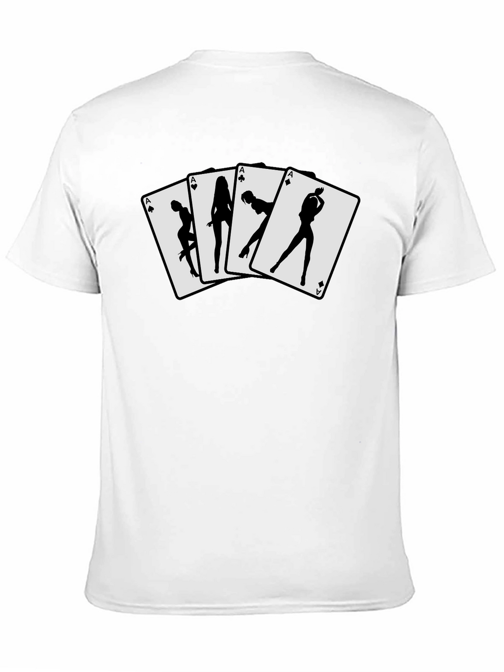Ace Card T-Shirt - Sexy Silhouette Design