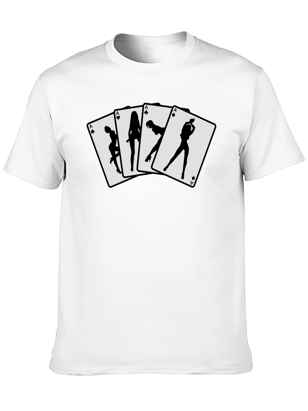 Ace Card T-Shirt - Sexy Silhouette Design