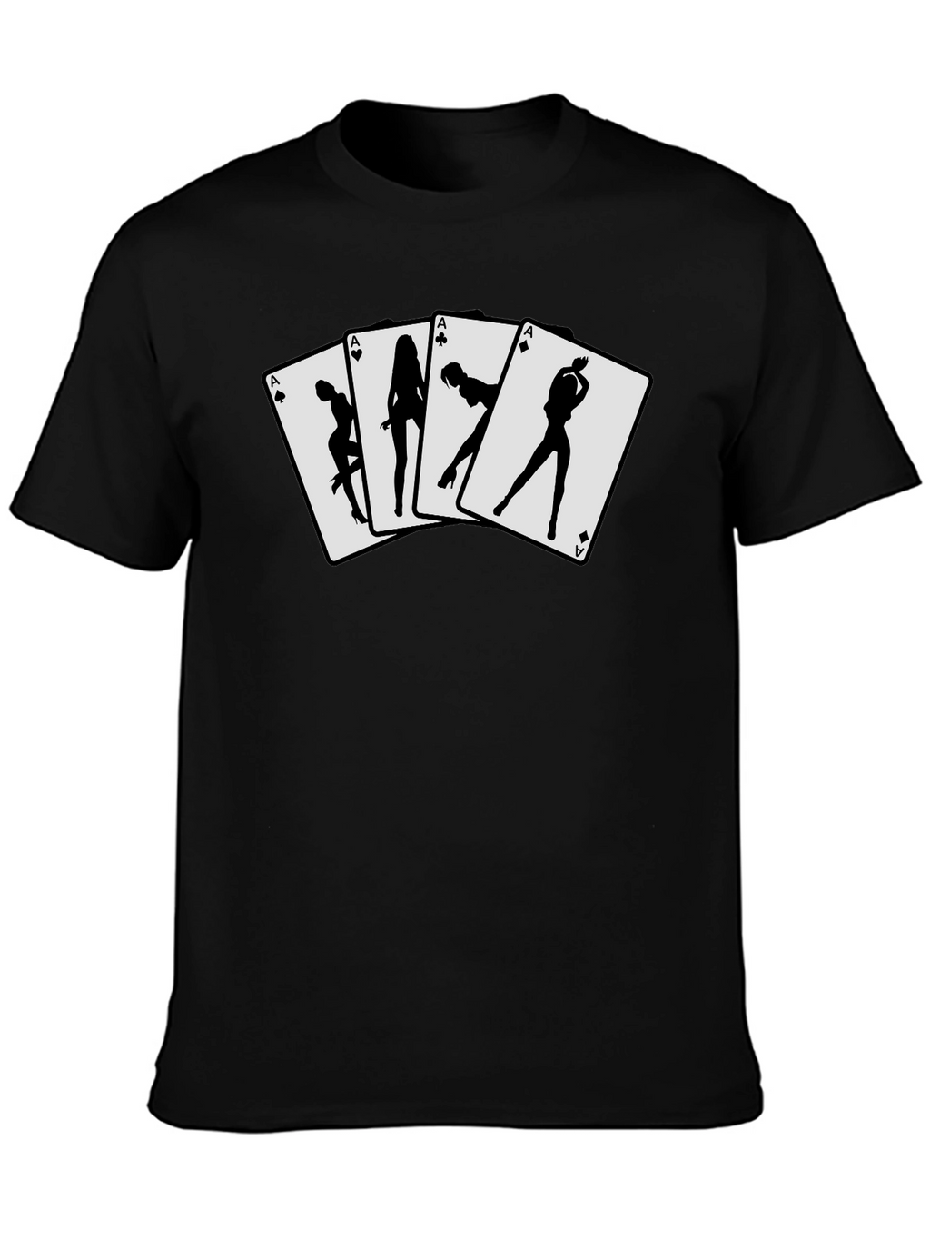 Ace Card T-Shirt - Sexy Silhouette Design
