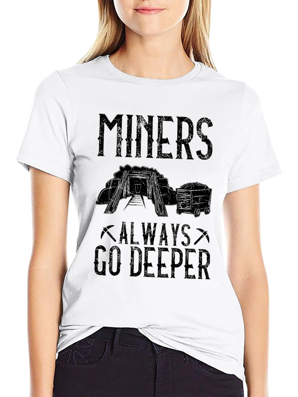 Miners Always Go Deeper Graphic Tee