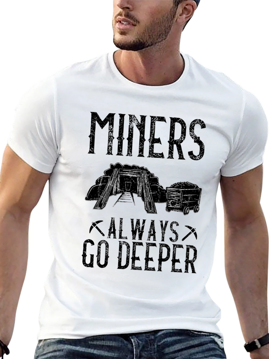 Miners Always Go Deeper Graphic Tee
