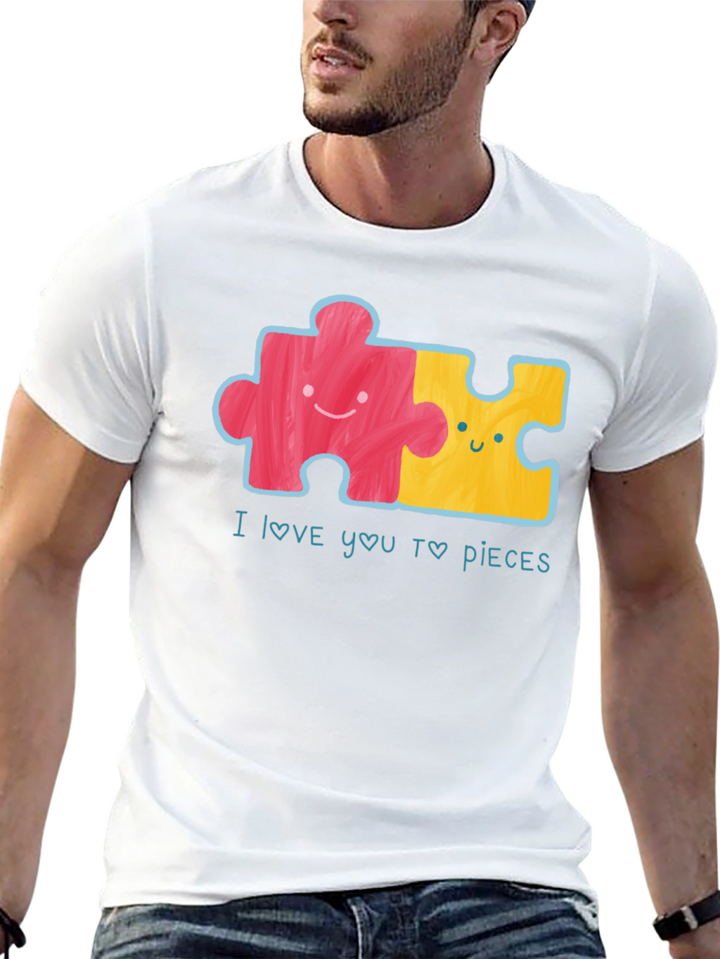 I Love You To Pieces Puzzle T-Shirt