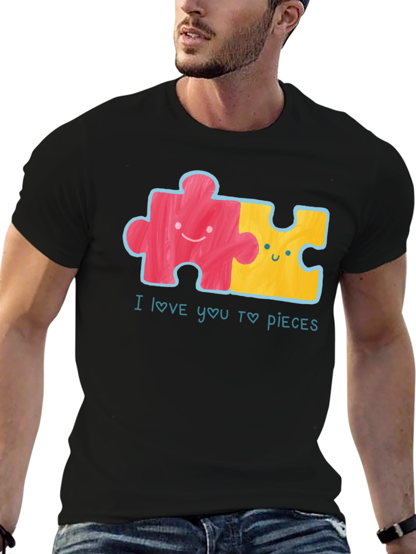 I Love You To Pieces Puzzle T-Shirt