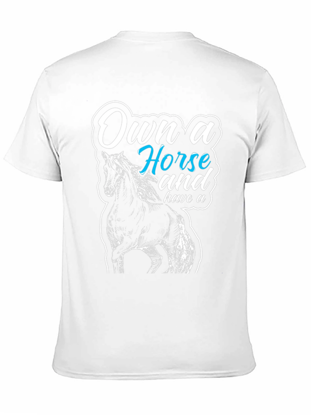 Own a Horse Graphic T-Shirt - Unisex Black Tee