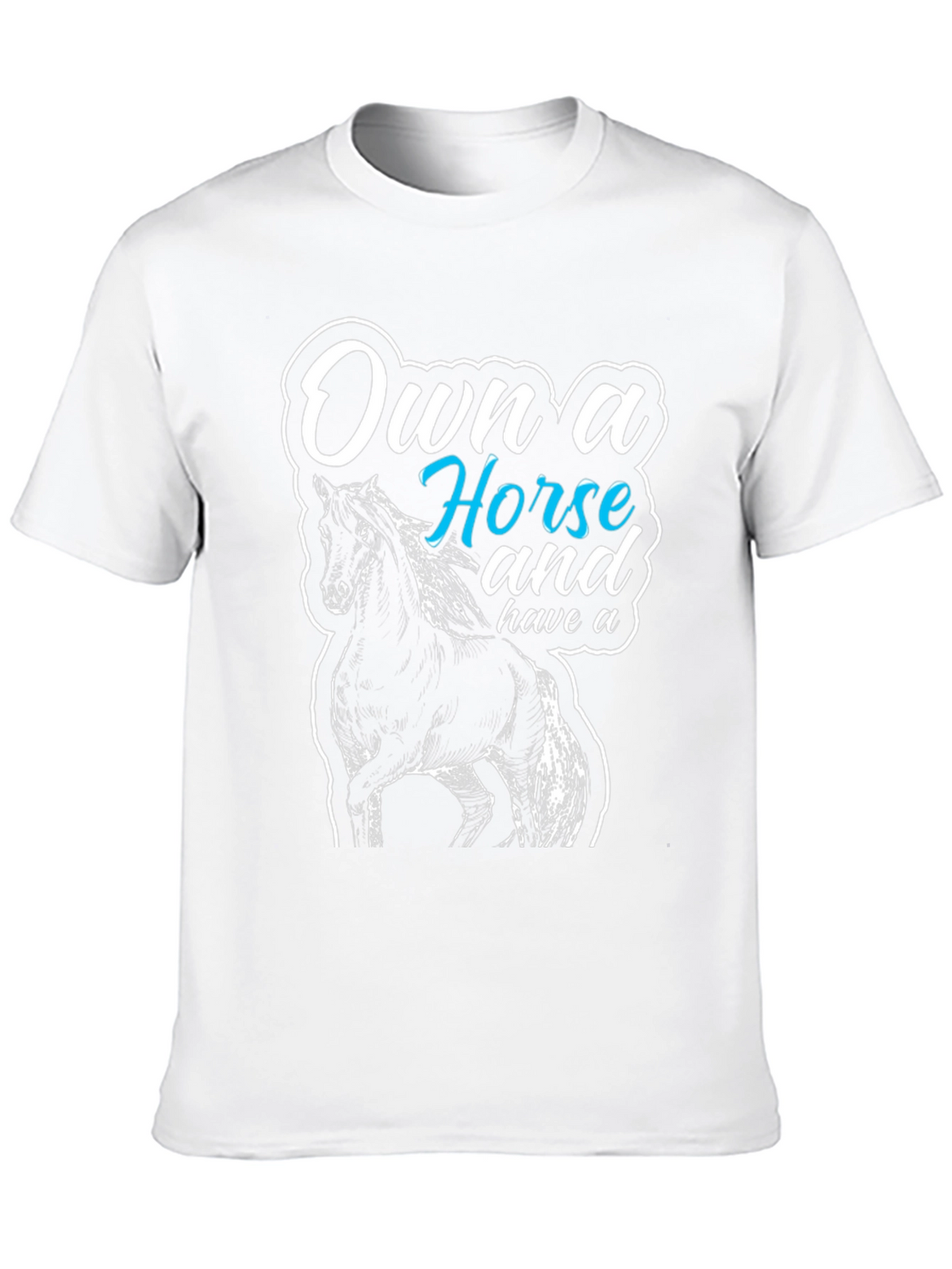 Own a Horse Graphic T-Shirt - Unisex Black Tee