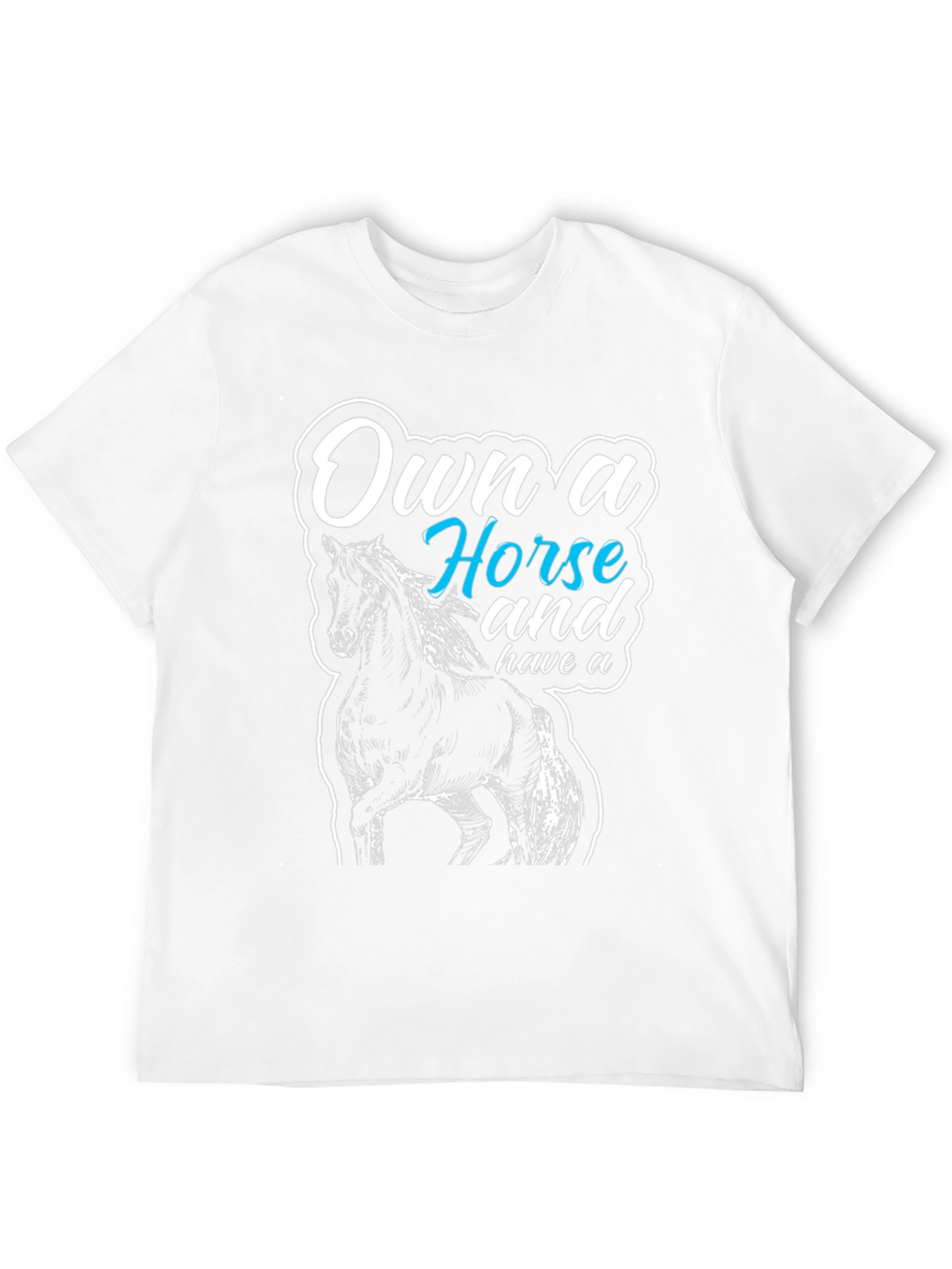 Own a Horse Graphic T-Shirt - Unisex Black Tee