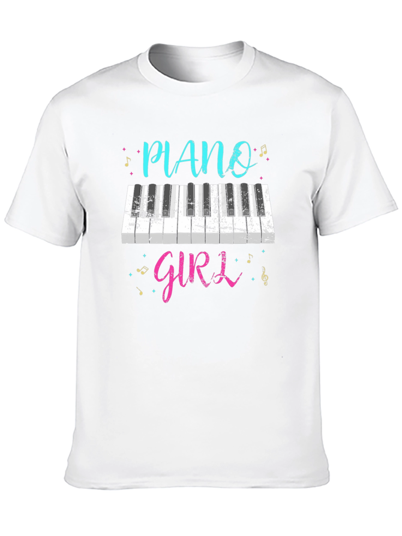 Piano Girl T-Shirt - Music Lover Tee