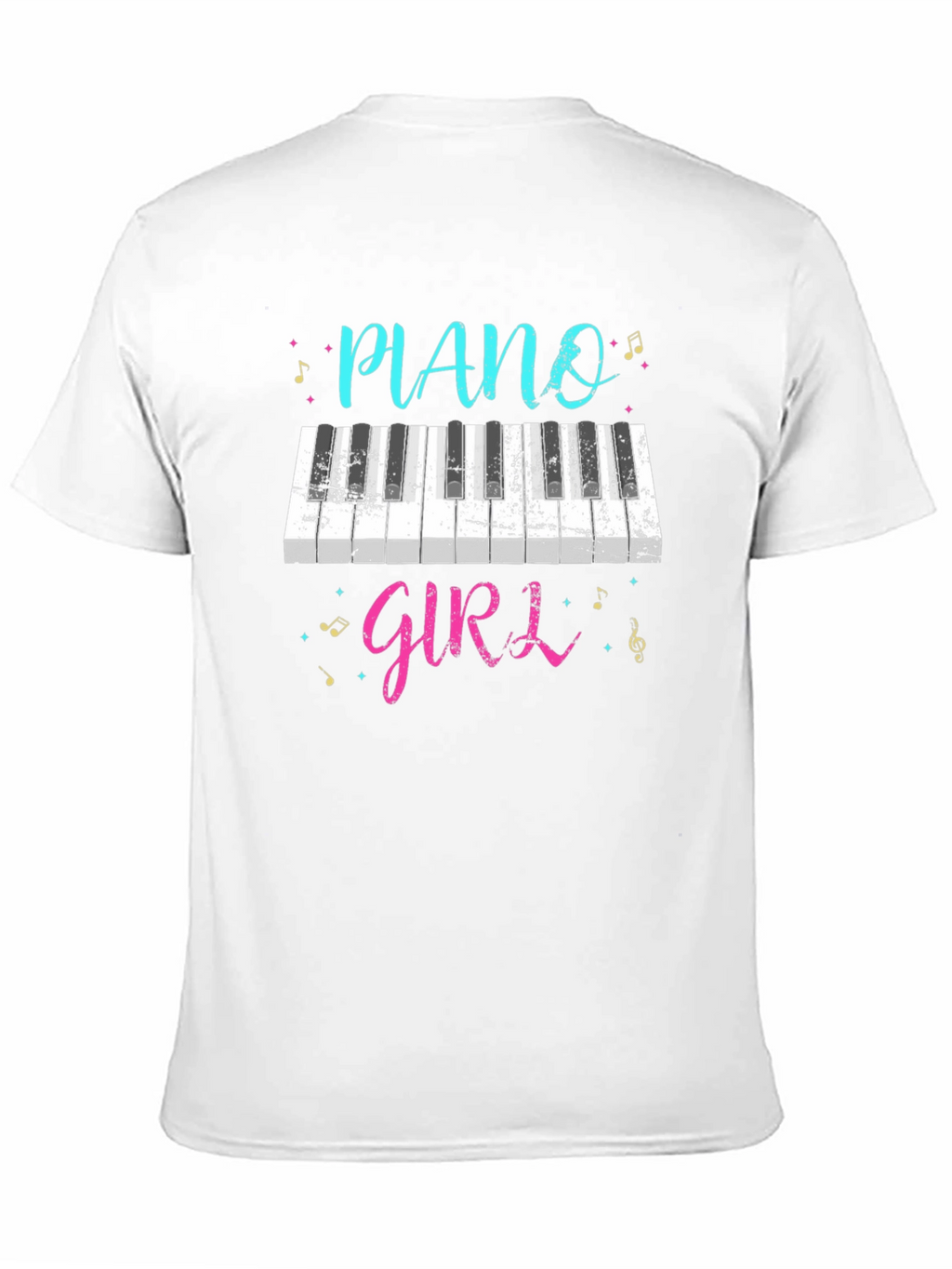 Piano Girl T-Shirt - Music Lover Tee