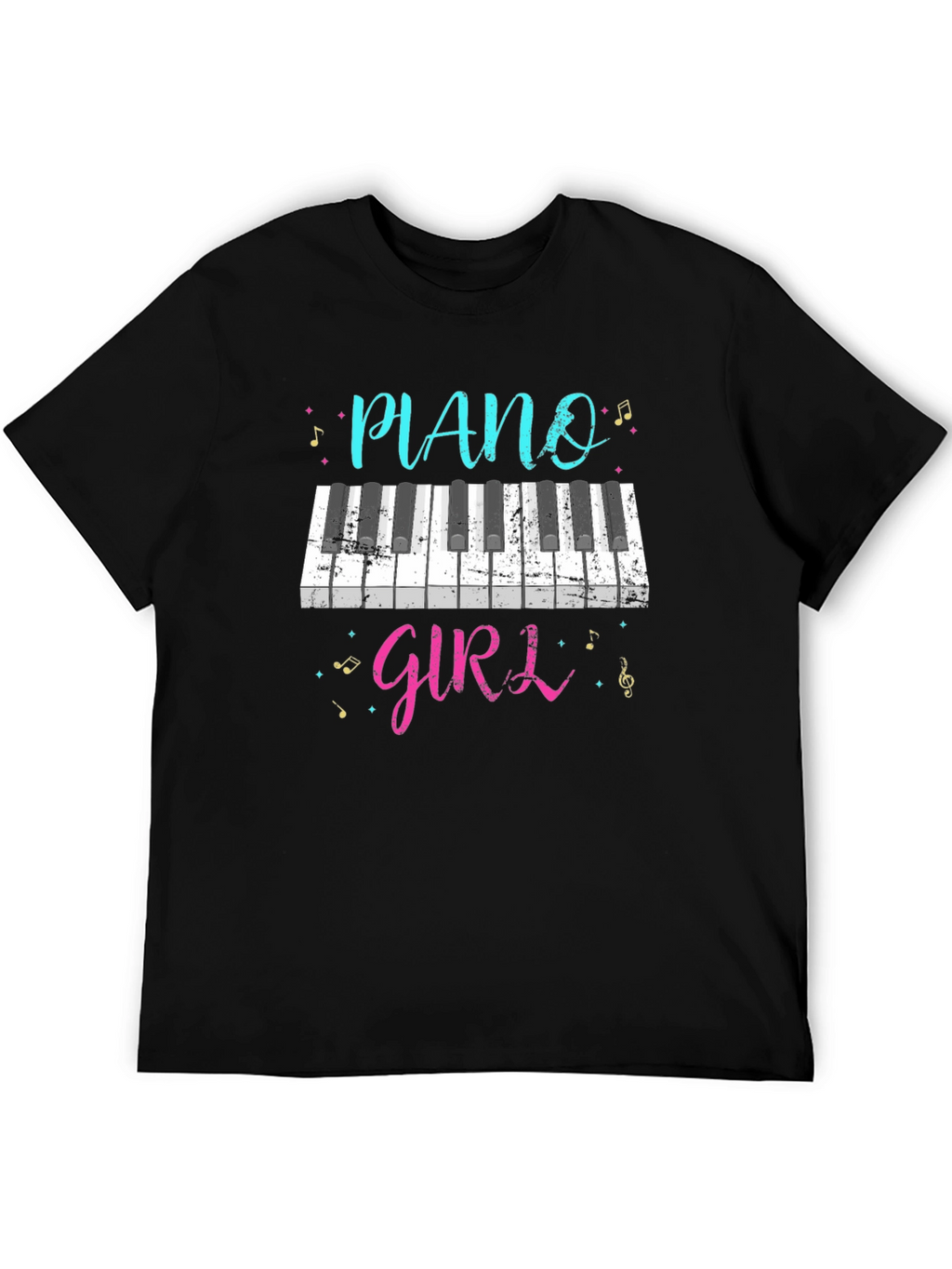 Piano Girl T-Shirt - Music Lover Tee