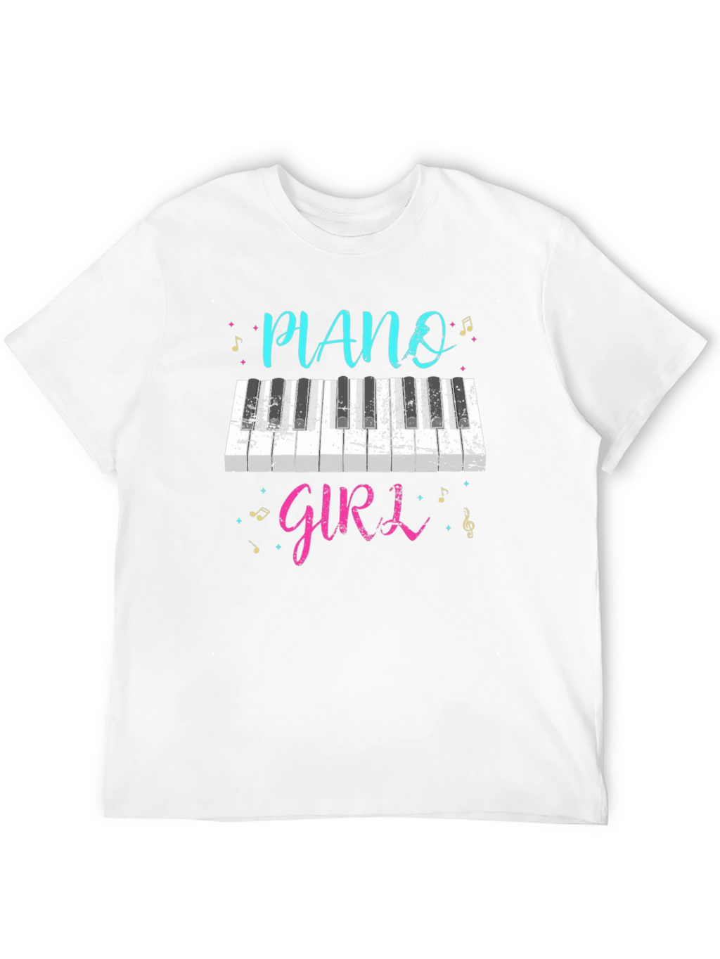 Piano Girl T-Shirt - Music Lover Tee