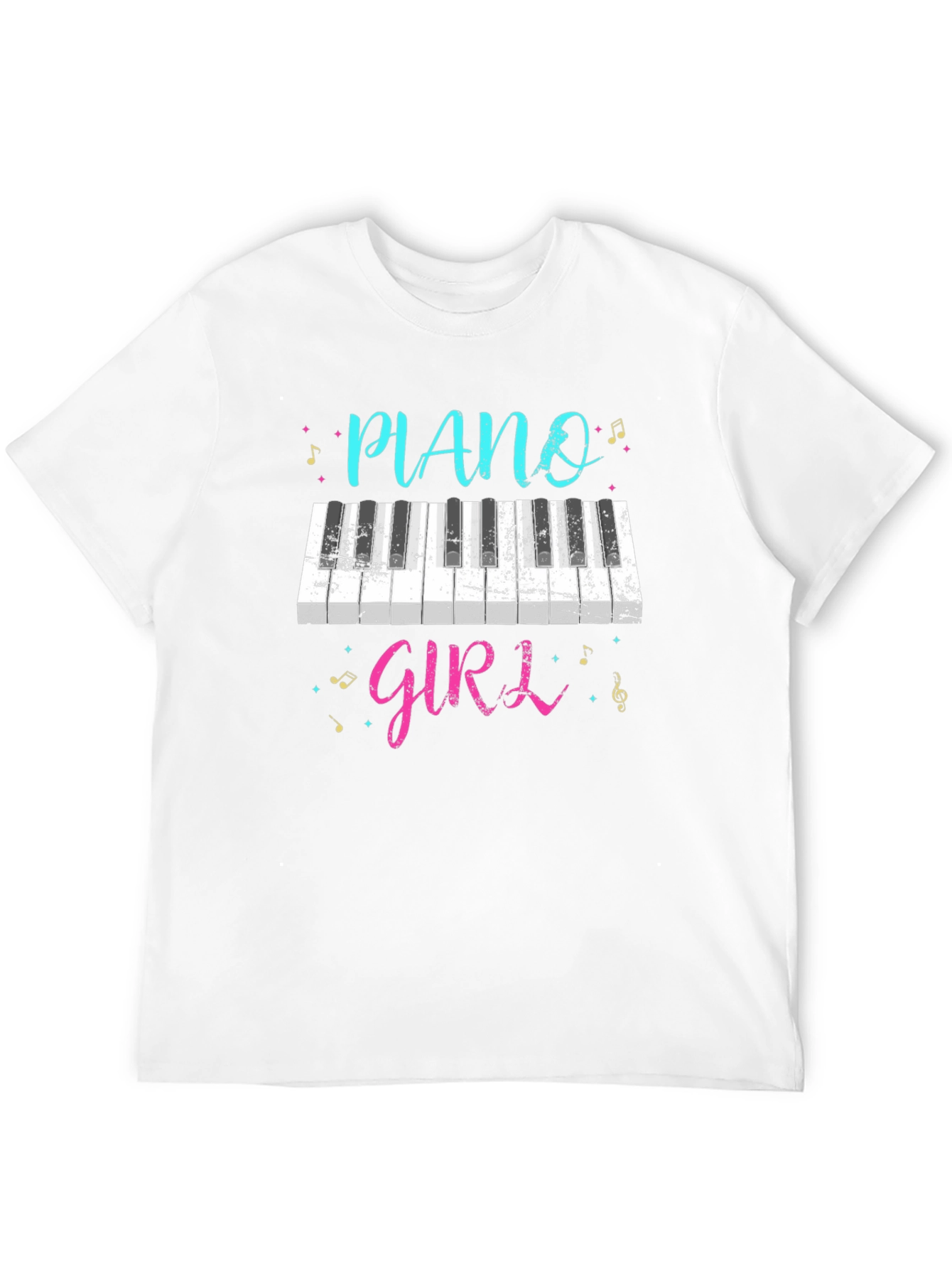 Piano Girl T-Shirt - Music Lover Tee