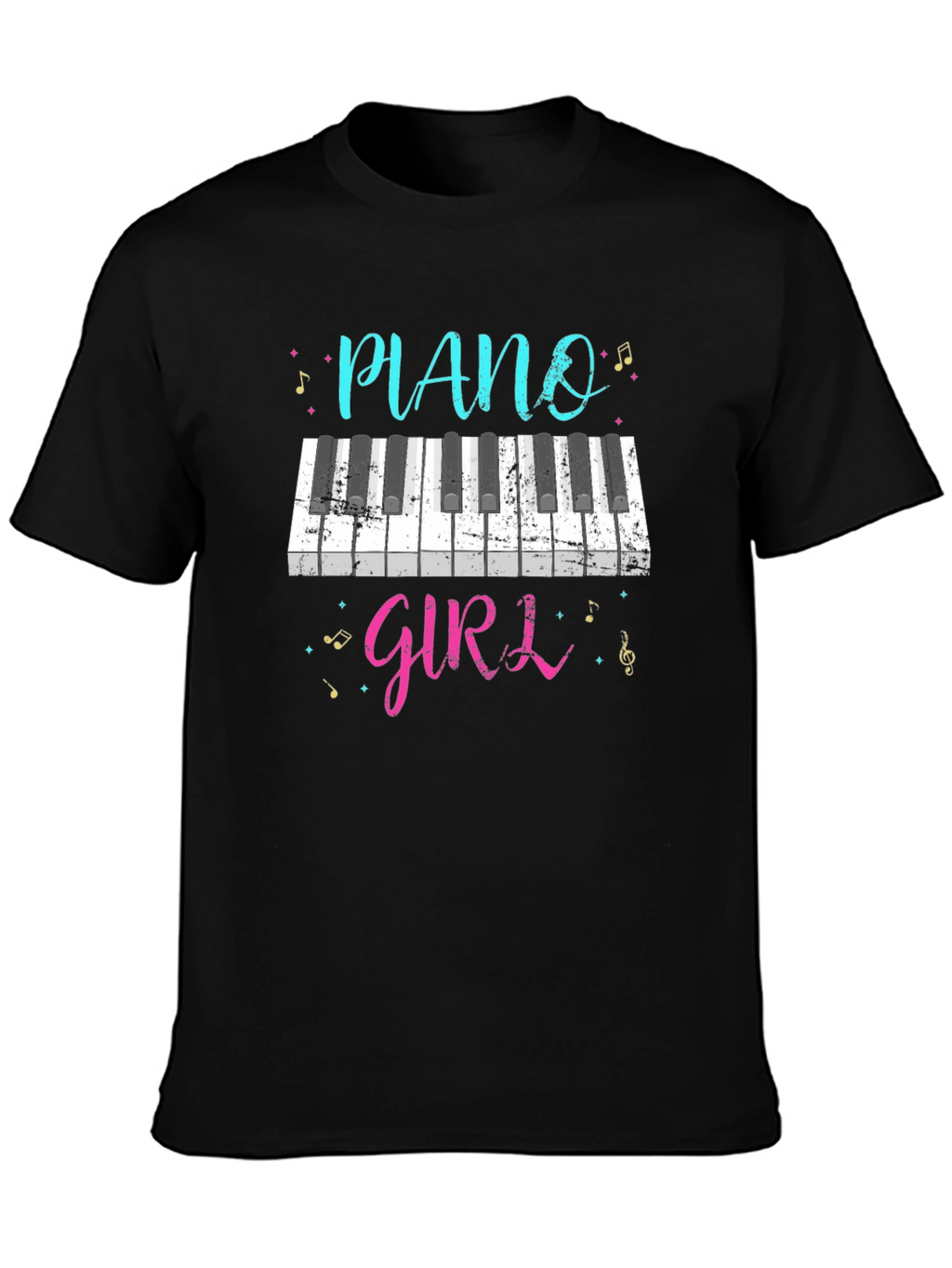 Piano Girl T-Shirt - Music Lover Tee