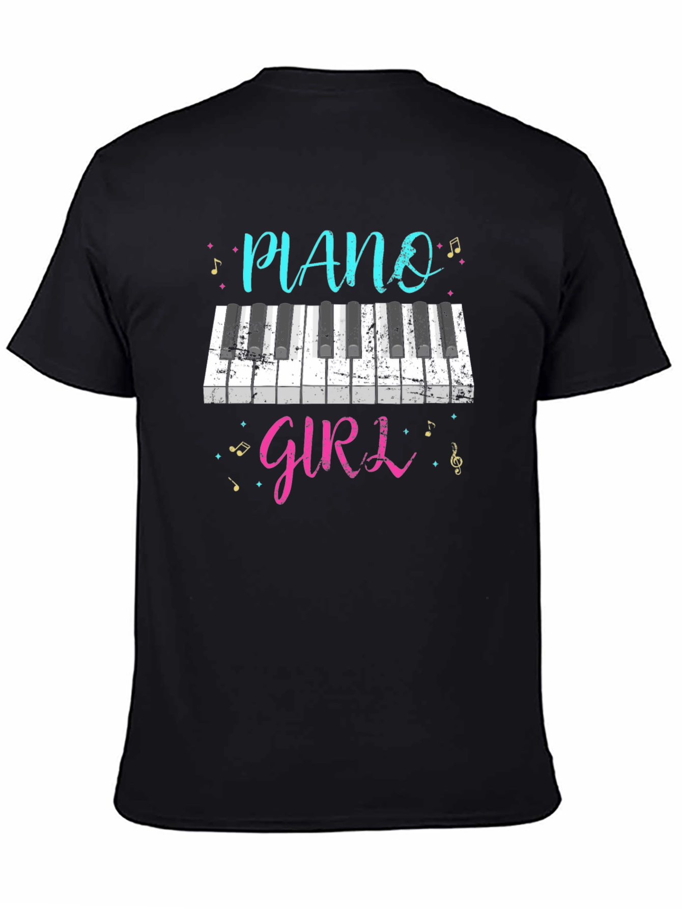 Piano Girl T-Shirt - Music Lover Tee