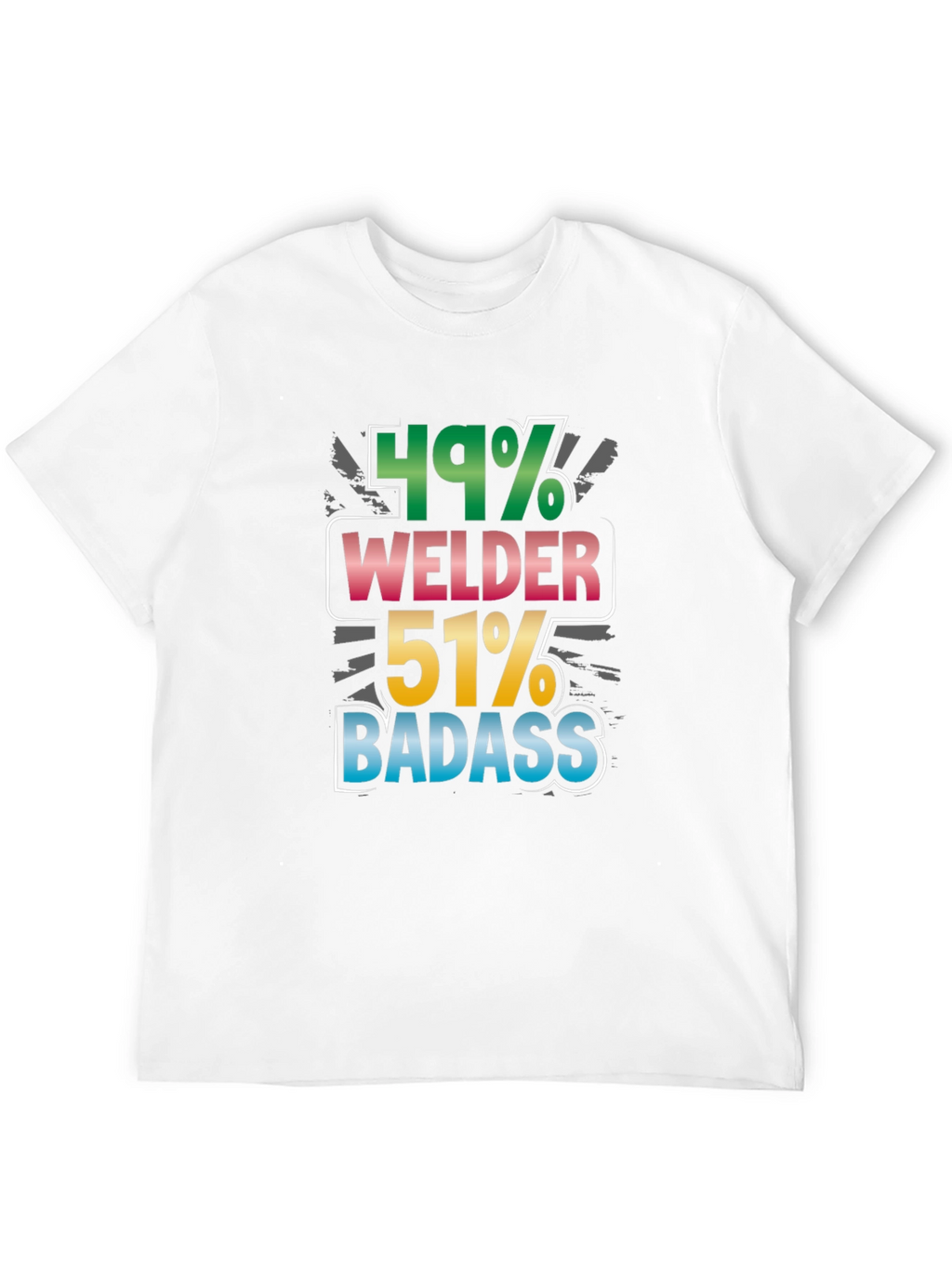 Welder Badass Graphic Tee - Black Cotton Blend Shirt