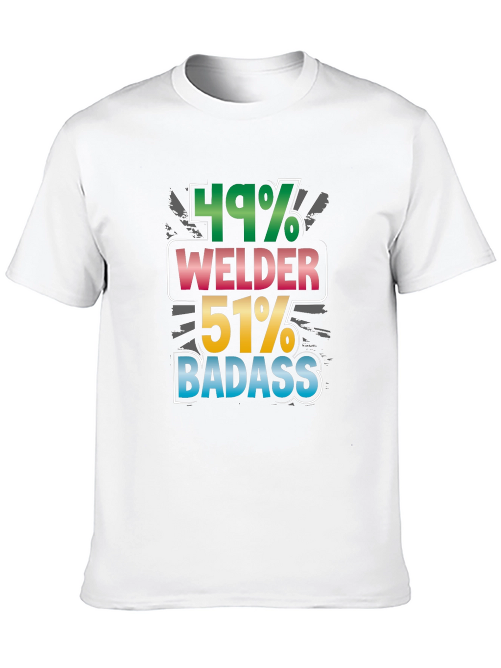 Welder Badass Graphic Tee - Black Cotton Blend Shirt