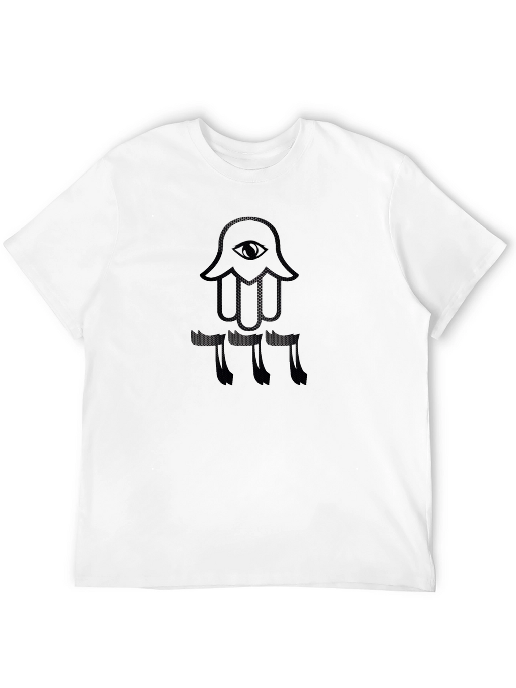 Black Hamsa Hand Eye T-Shirt