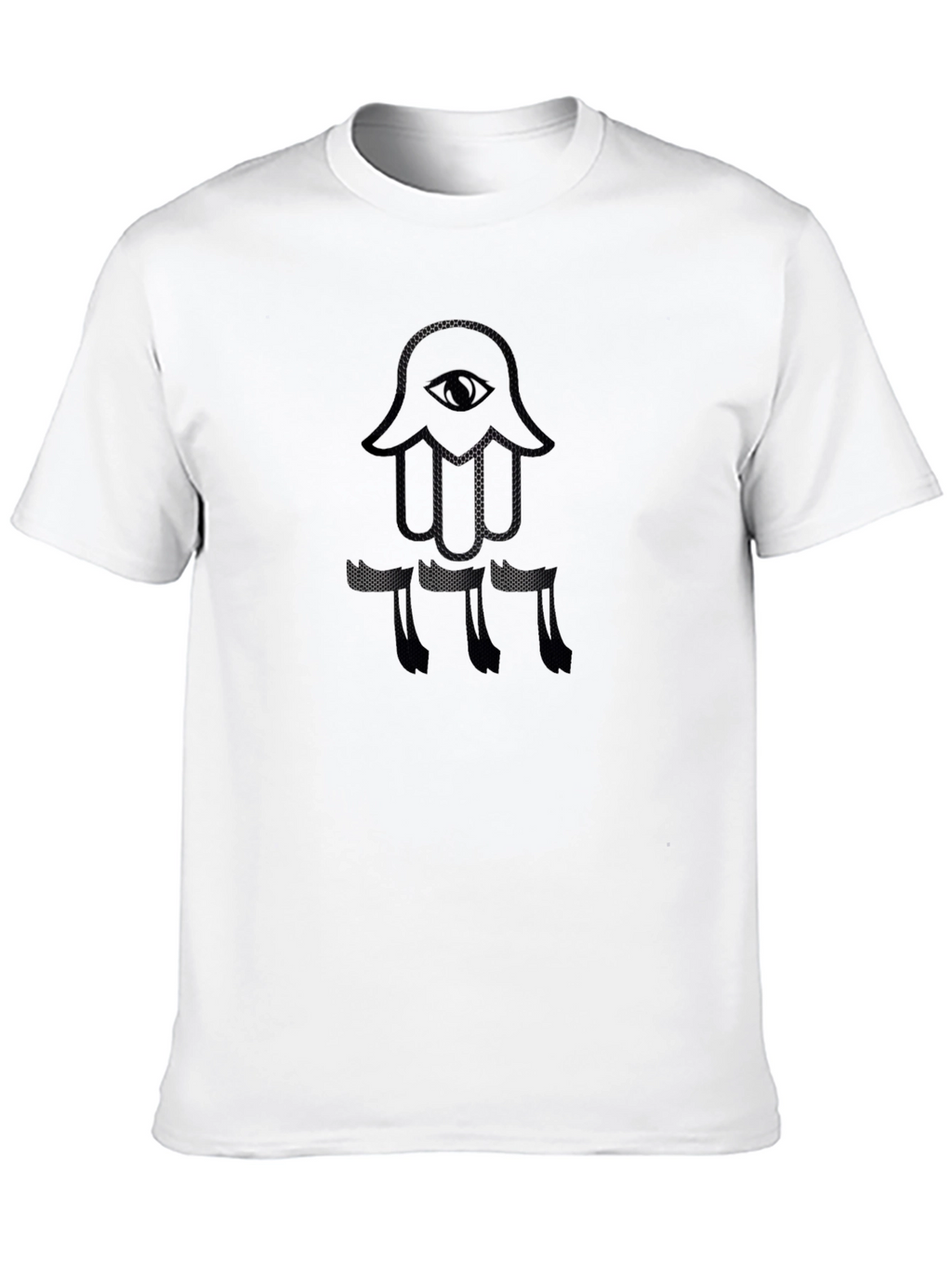 Black Hamsa Hand Eye T-Shirt