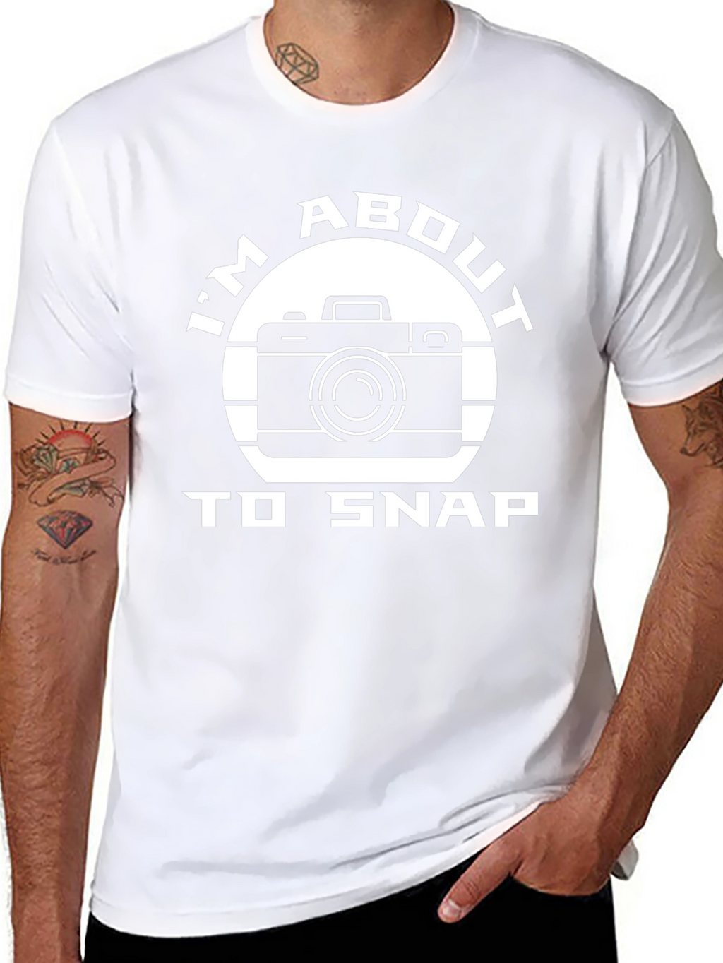 Im About To Snap Camera Graphic T-Shirt