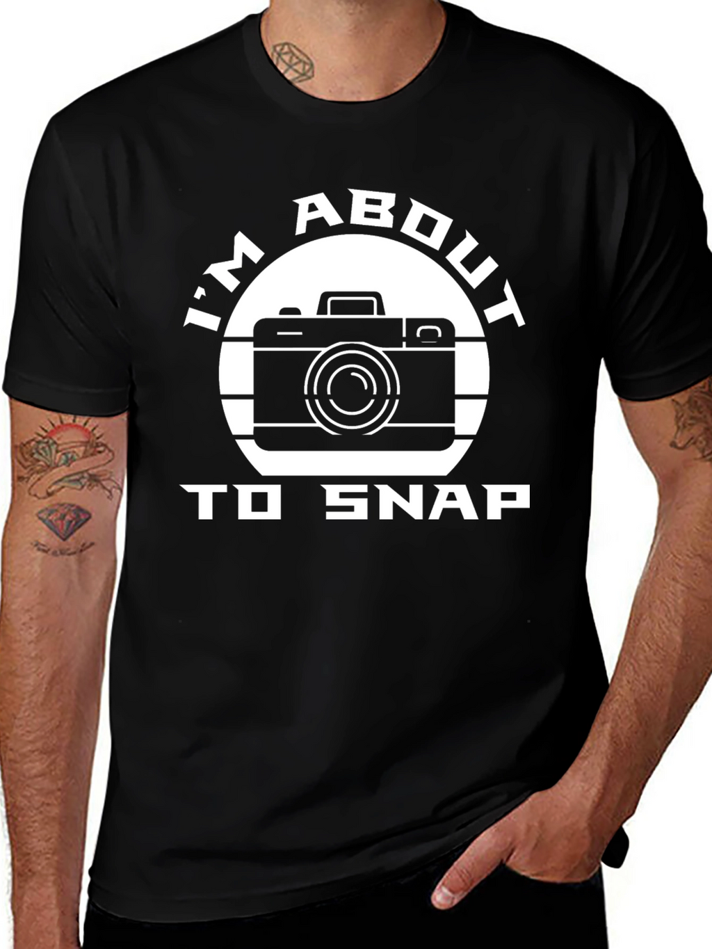 Im About To Snap Camera Graphic T-Shirt