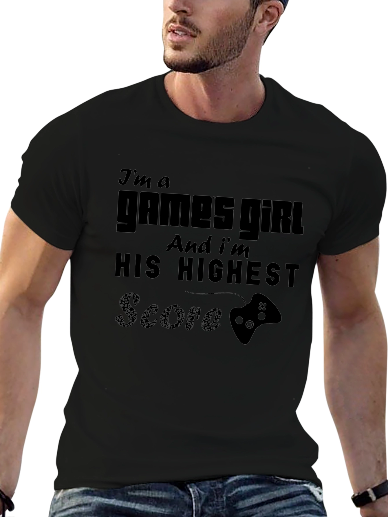 Gamer Girl T-Shirt - His Highest Score Novelty Tee