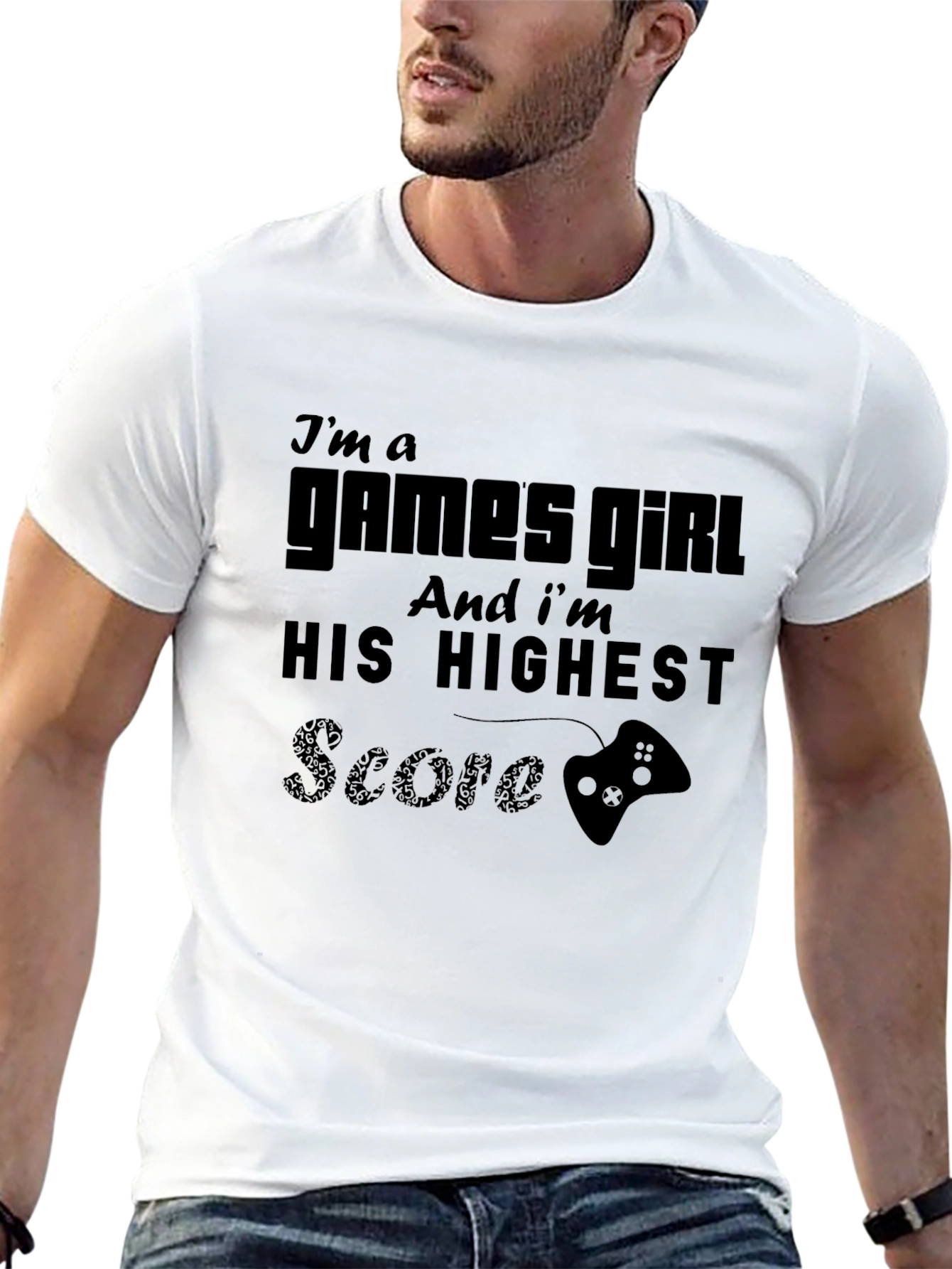 Gamer Girl T-Shirt - His Highest Score Novelty Tee