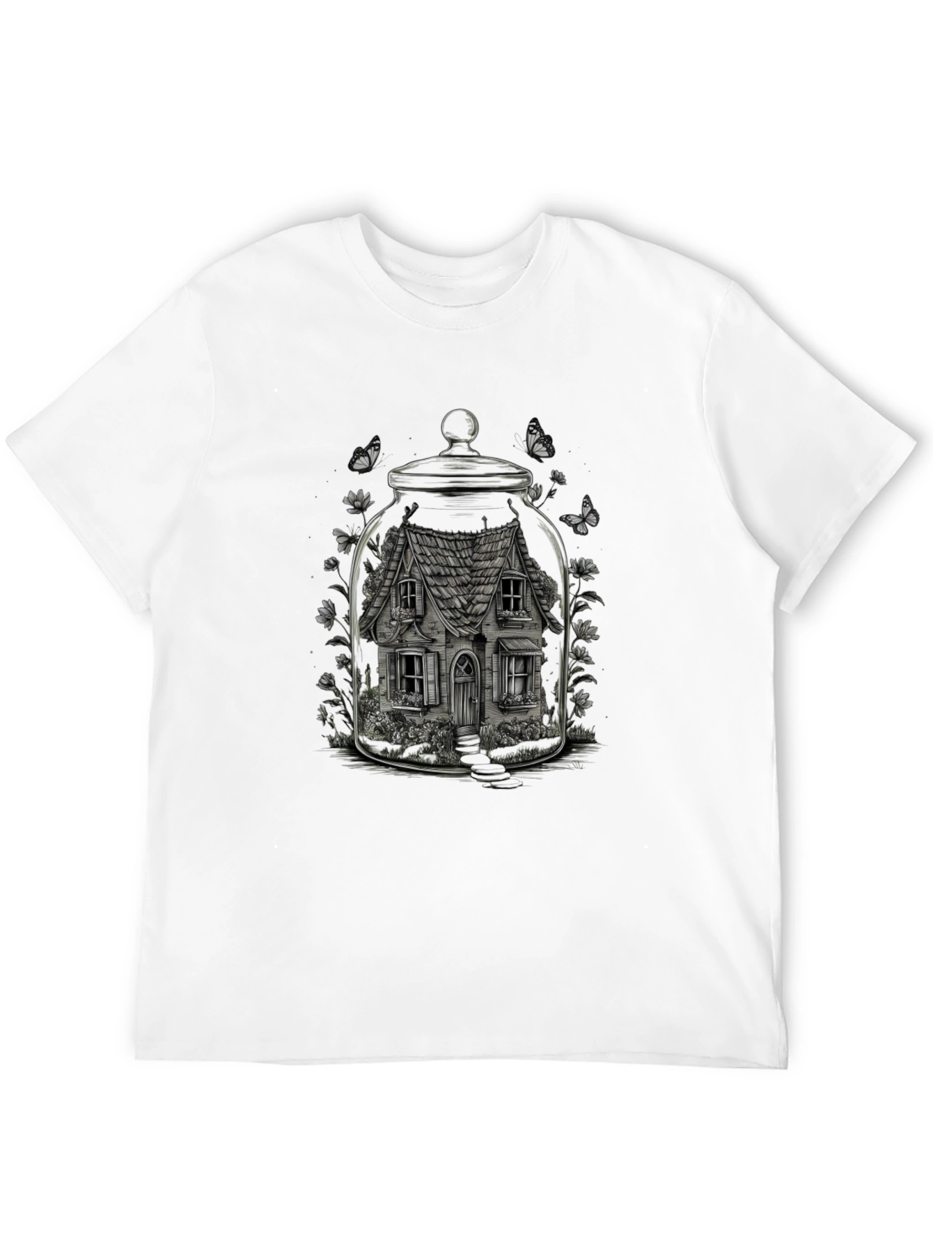 Enchanted House T-Shirt - Whimsical Graphic Tee