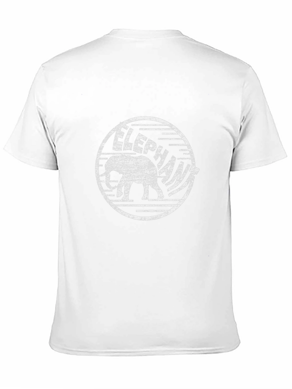 Elephant Graphic Print Black T-Shirt
