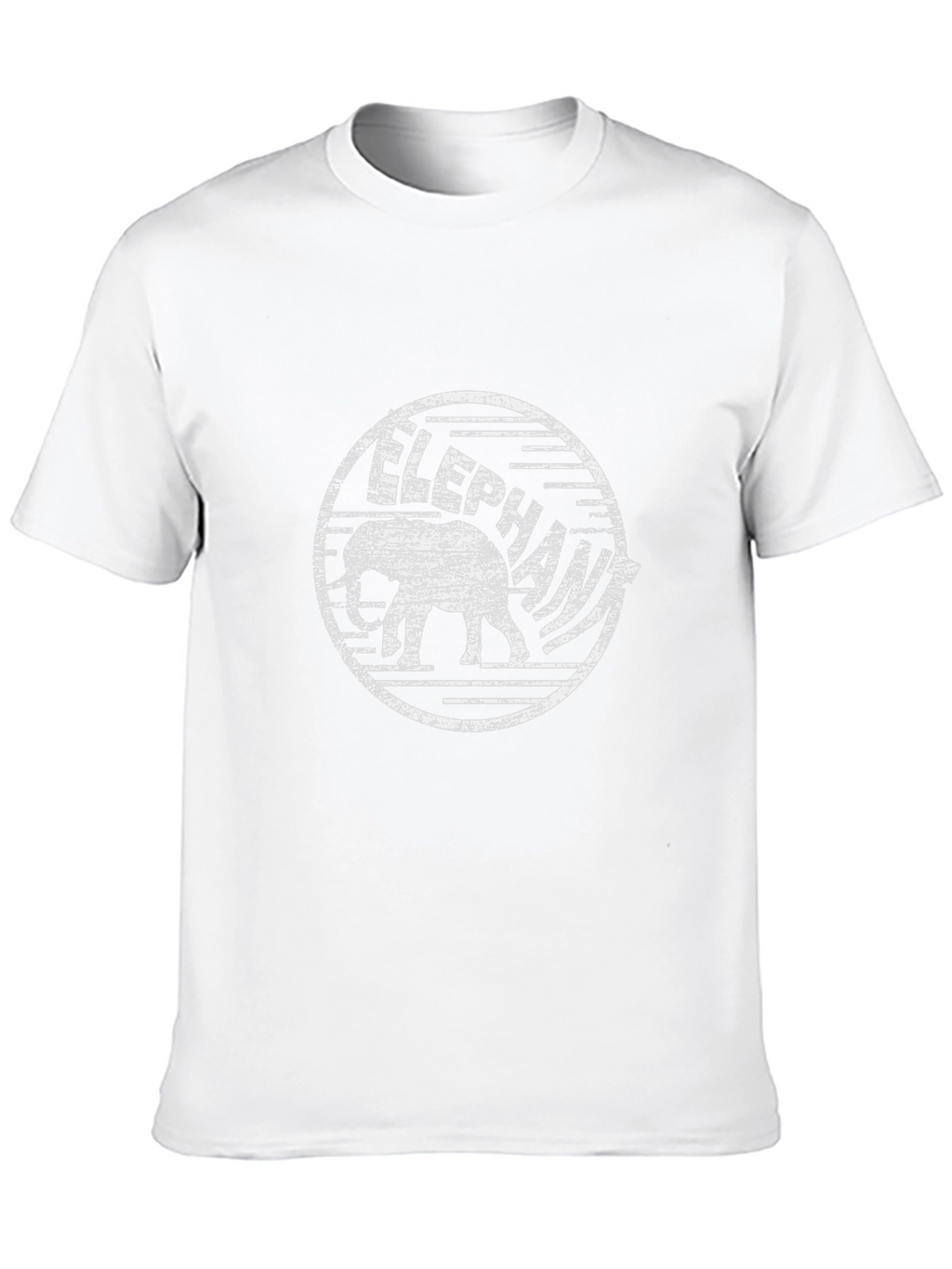 Elephant Graphic Print Black T-Shirt