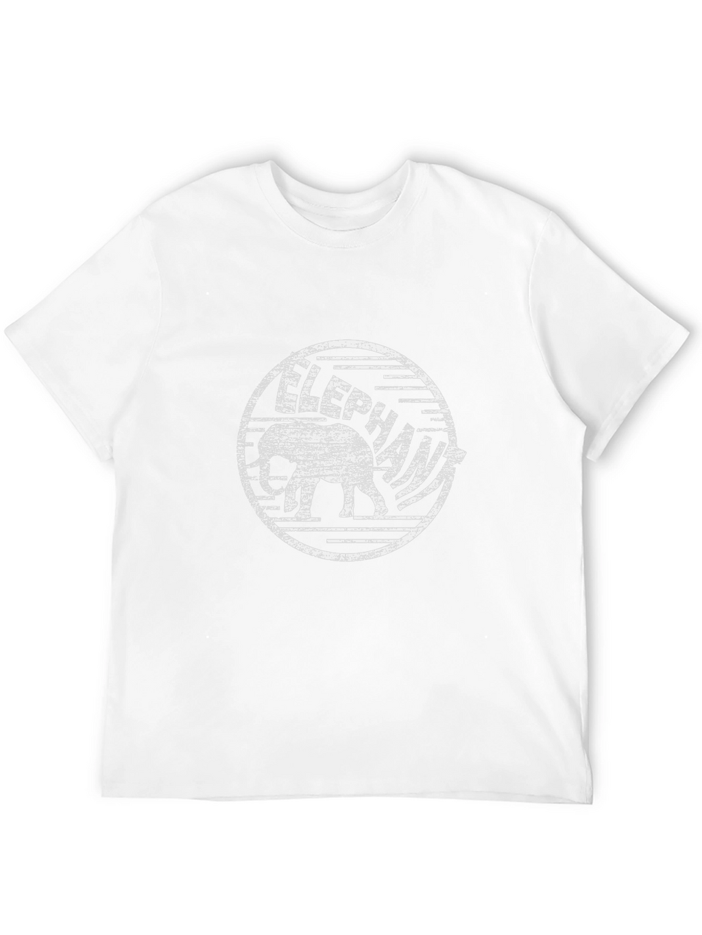Elephant Graphic Print Black T-Shirt